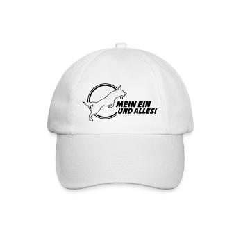 dog my one and all - Baseball Cap - white/white - Front