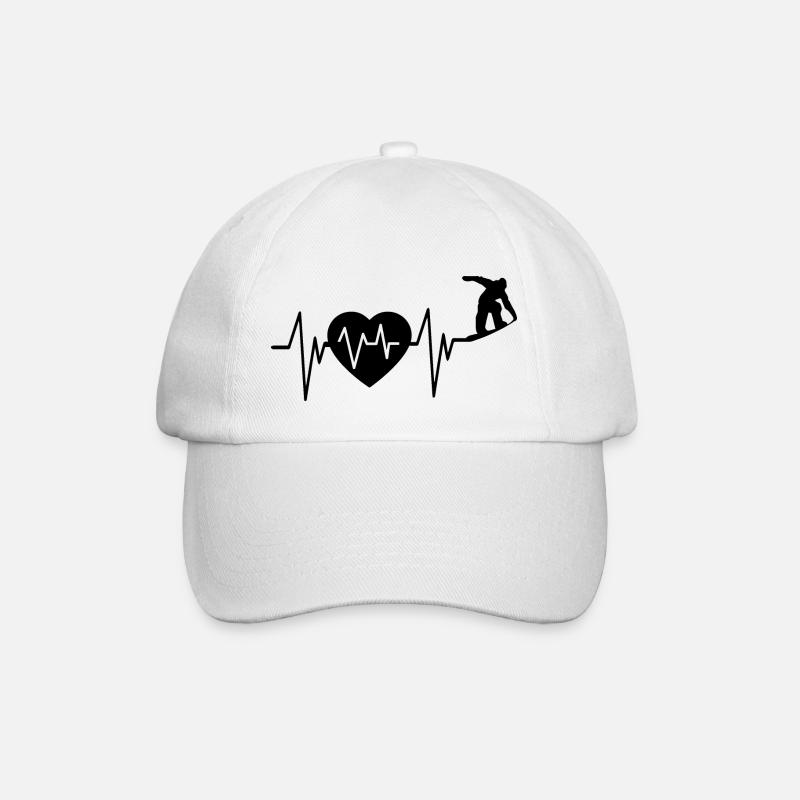 Snowboard Snowboarder - Casquette classique - blanc/blanc