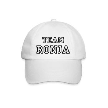 TEAM RONJA Nom du chien TeamTricot - Casquette classique - blanc/blanc - Devant