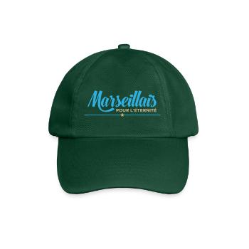 Marseillais pour l'éternité - Cadeau Supporter - Casquette classique - vert bouteille - Devant