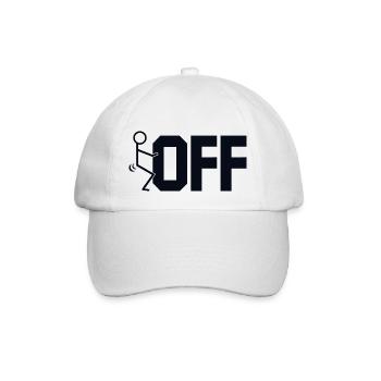 Va te faire foutre - Casquette classique - blanc/blanc - Devant
