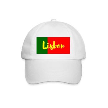 Ville de Lisbonne aux couleurs du drapeau portugais - Casquette classique - blanc/blanc - Devant
