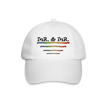 Mr Gay et Mr Gay Mariage - Casquette classique - blanc/blanc - Devant