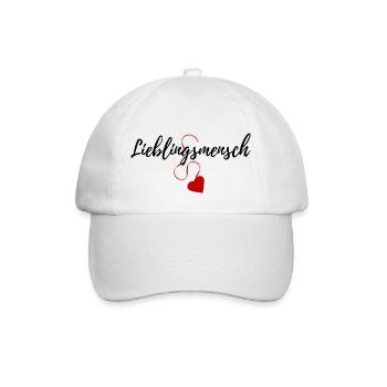 Lieblingsmensch - Baseballkappe - Weiß/Weiß - Vorne