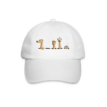 Drôle de suricates I Wildlife Fun - Casquette classique - blanc/blanc - Devant