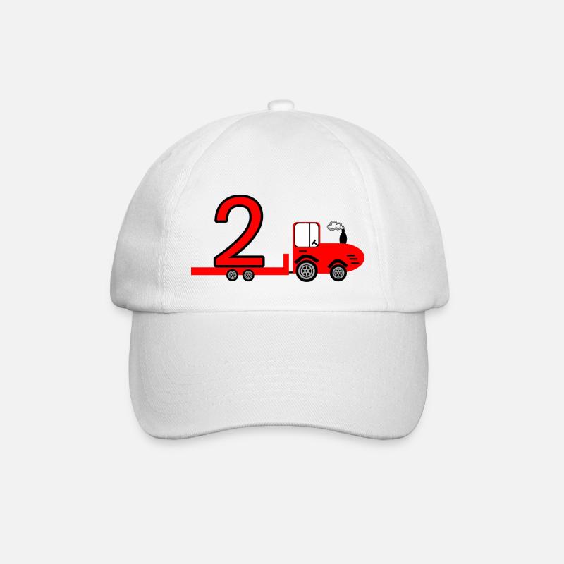Tractor - Baseball Cap - white/white