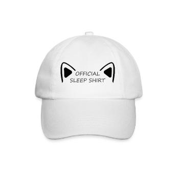 Cat - Chemise de sommeil officielle - Casquette classique - blanc/blanc - Devant