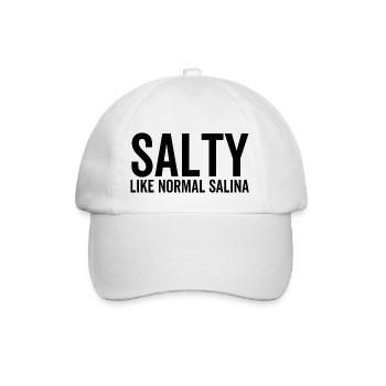 Salzig wie eine normale Salina - Baseballkappe - Weiß/Weiß - Vorne