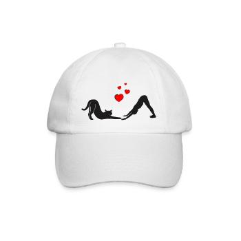 Chat - Casquette classique - blanc/blanc - Devant