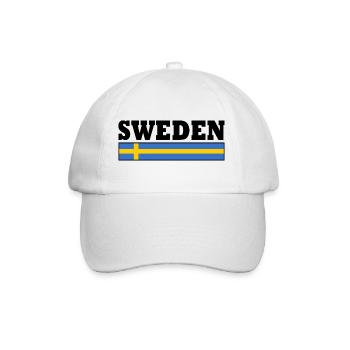 Schweden - Baseballkappe - Weiß/Weiß - Vorne