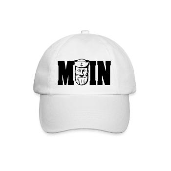 moin 7 - Baseballkappe - Weiß/Weiß - Vorne