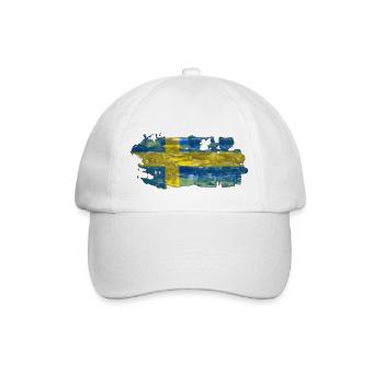 Sweden Sweden Viking Nordic Scandinavia Midsummer - Baseball Cap - white/white - Front