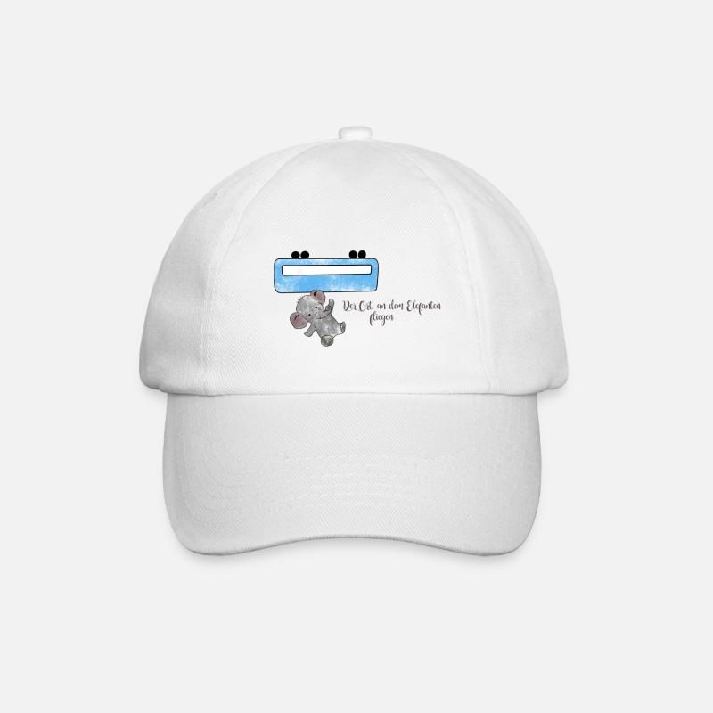 The place where elephants fly - Baseball Cap - white/white