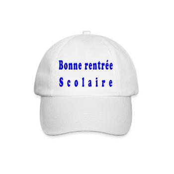 Bonne rentrée scolaire - Casquette classique - blanc/blanc - Devant