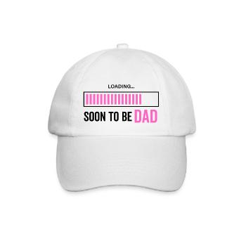 Bald Papa sein - Baseballkappe - Weiß/Weiß - Vorne