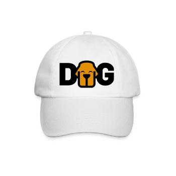 Logo DOG - Casquette classique - blanc/blanc - Devant