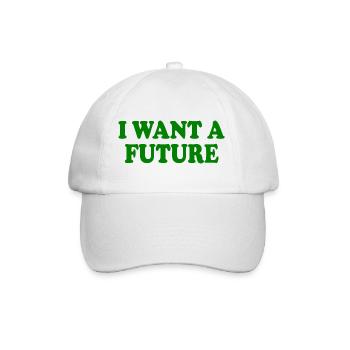 I want a future - Casquette classique - blanc/blanc - Devant