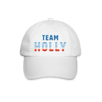 Team Holly | Warming Stripes - Baseballkappe - Weiß/Weiß - Vorne