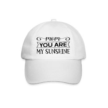 Mom You Are My Sunshine - Baseballkappe - Weiß/Weiß - Vorne