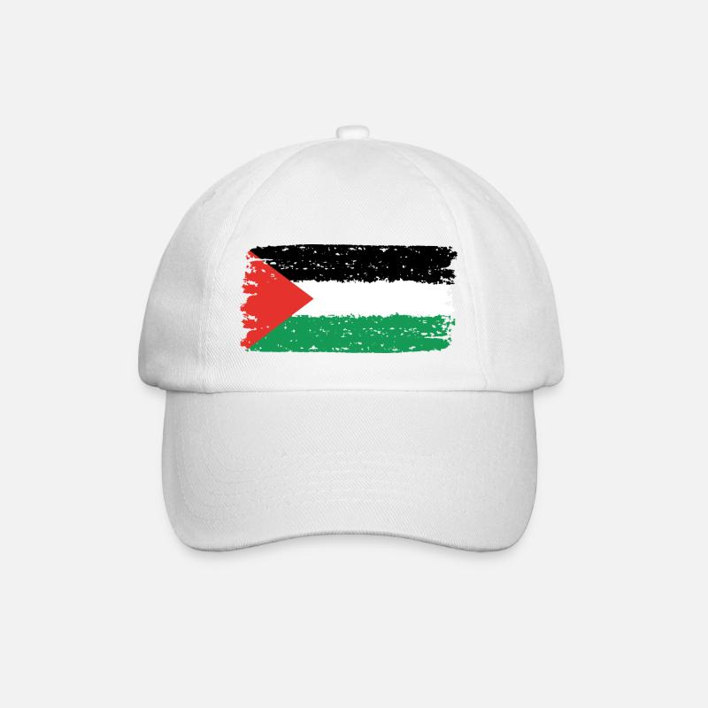 Palestine - Baseball Cap - white/white