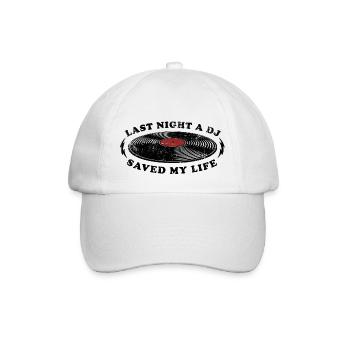 Hier soir, un DJ m’a sauvé la vie - Casquette classique - blanc/blanc - Devant
