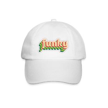 Funky - Baseball Cap - white/white - Front