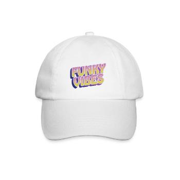 Funky Vibes - Baseball Cap - white/white - Front