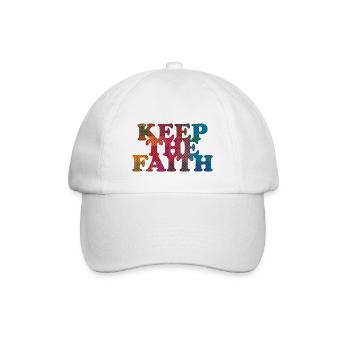 Keep the Faith - Baseball Cap - white/white - Front
