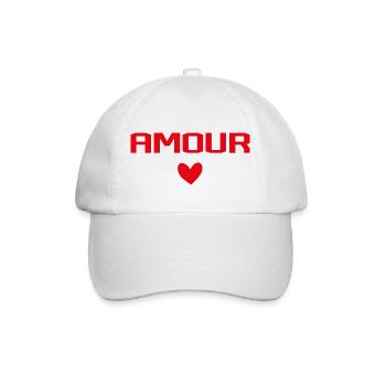 Amour Cœur - Casquette classique - blanc/blanc - Devant