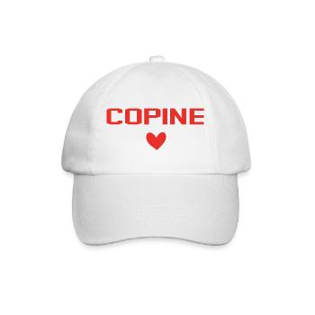 Copine Coeur - Casquette classique - blanc/blanc - Devant