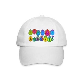 7 Chakra Design: Balance Your Energy and Transform - Baseball Cap - white/white - Front