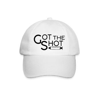 #Vaccinated - Baseball Cap - white/white - Front