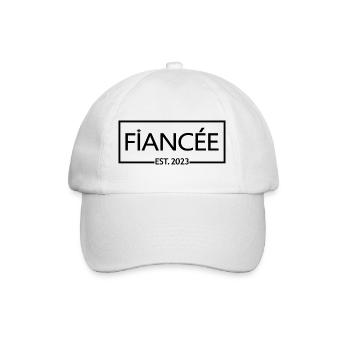 Fiancée Est. 2023 - Bride To Be - Engagement Party - Baseball Cap - white/white - Front