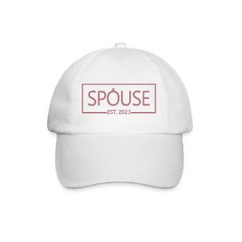 2023 - Hochzeitsgeschenk für Männer und Frauen - Baseballkappe - Weiß/Weiß - Vorne