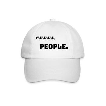 J’aime les vêtements / Ewww people - Casquette classique - blanc/blanc - Devant