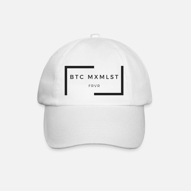 BTC maximalist - Baseballkappe - Weiß/Weiß