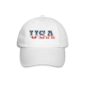 ÉTATS-UNIS - Casquette classique - blanc/blanc - Devant