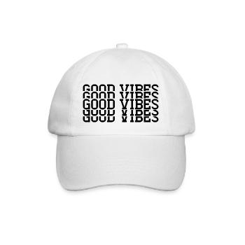 Good vibes - Casquette classique - blanc/blanc - Devant