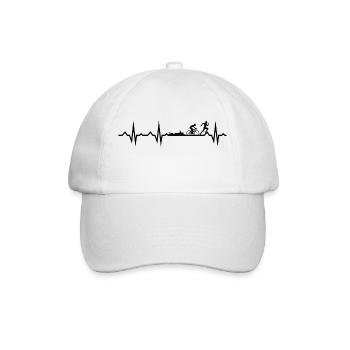 Triathlon, Swimming, Running, Cycling, Sports - Baseball Cap - white/white - Front