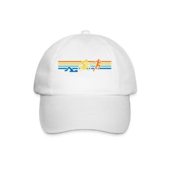 Triathlon, Swimming, Cycling, Running, Sports - Baseball Cap - white/white - Front