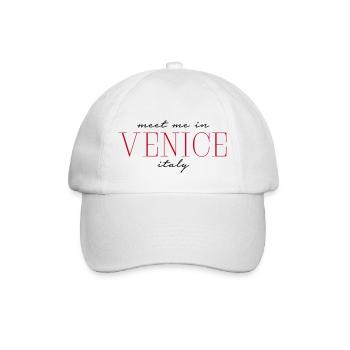 Meet me in Venice Venedig - Baseball Cap - white/white - Front