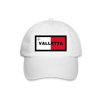 La Valette à Malte Drapeau - Casquette classique - blanc/blanc - Devant