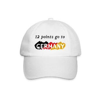 12 points go to Germany - Baseballkappe - Weiß/Weiß - Vorne