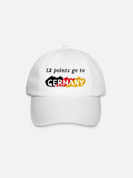 12 points go to Germany - Baseballkappe - Weiß/Weiß