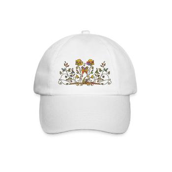 Fleur - Casquette classique - blanc/blanc - Devant