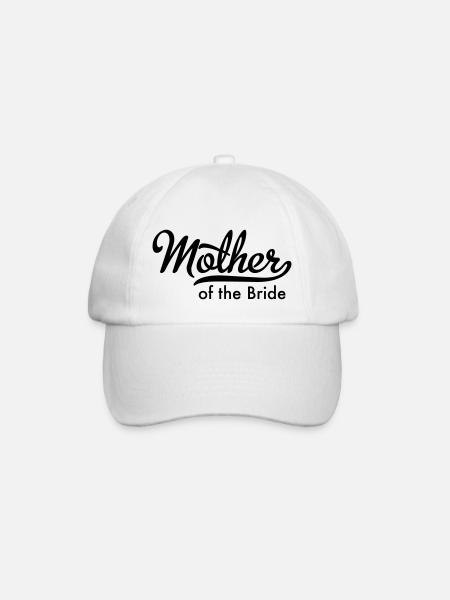Mutter der Braut - Baseballkappe - Weiß/Weiß