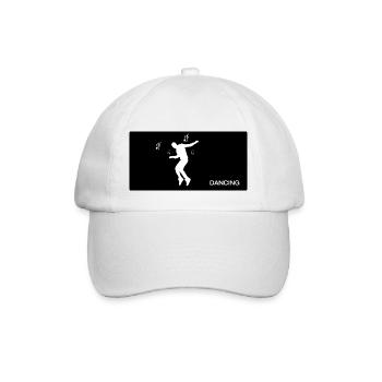 Dancing Dance Music - Baseballkappe - Weiß/Weiß - Vorne