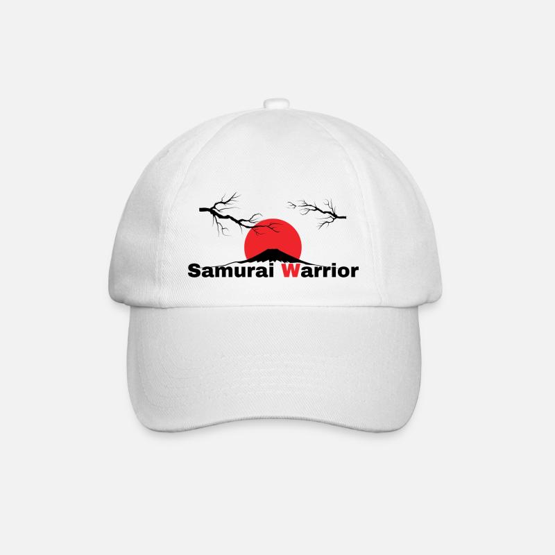 Samurai Warrior - Baseballkappe - Weiß/Weiß