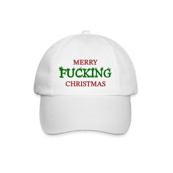 Weihnachten - Baseballkappe - Weiß/Weiß - Vorne