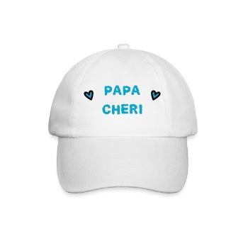 NOËL. ANNEE. ANNIVERSAIRE. RETRAITE. PAPA. MAMAM. - Casquette classique - blanc/blanc - Devant